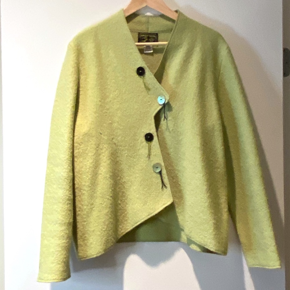 South Wool Chartreuse Jacket size M